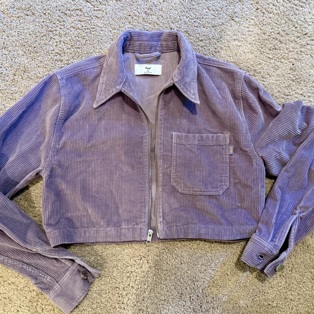 TNA XS women’s crop corduroy jacket - Picture 2 of 6